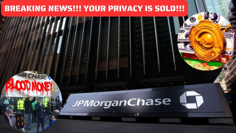 BREAKING NEWS !!! JPMORGAN CHASE are Selling Your Secrets for Profit !!!